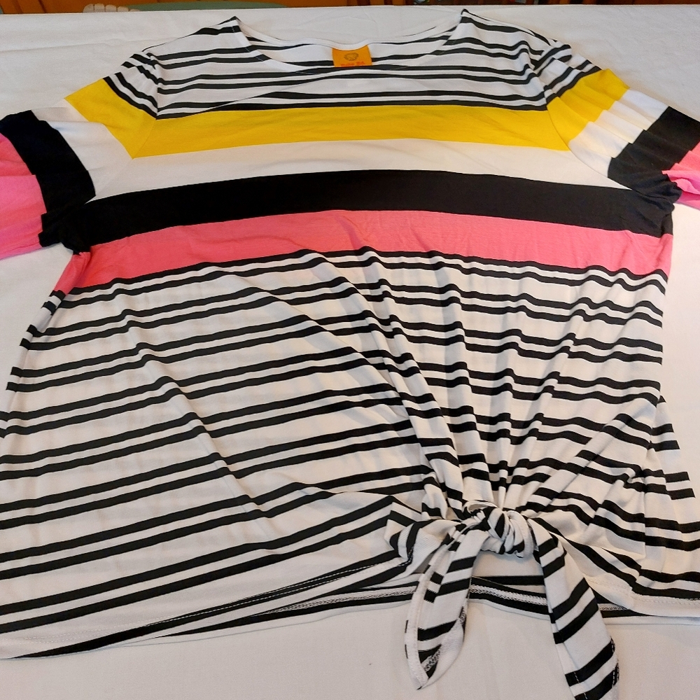 Ruby Rd Striped Multicolor Women's Top NEW XL - Picture 14 of 14